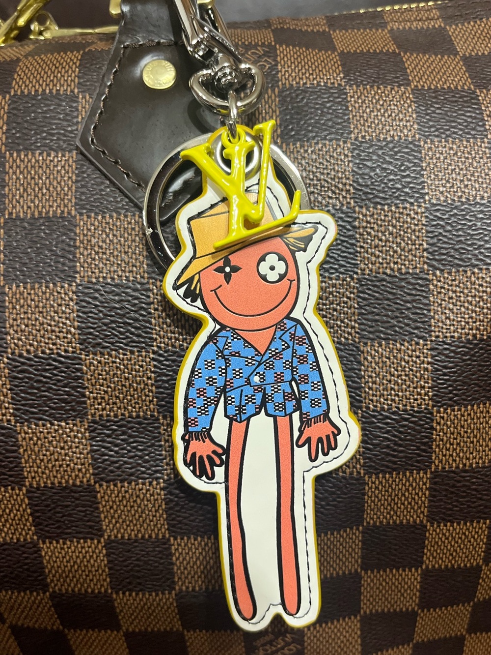 🧑‍🌾 L0UIS VUITT0N Friends Scarecrow Key Ring Bag Charm 🧑‍🌾